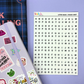 Letter Beads |Journal| Sticker Sheet