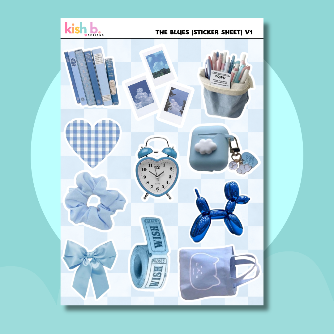 The Blues |Journal| Sticker Sheet