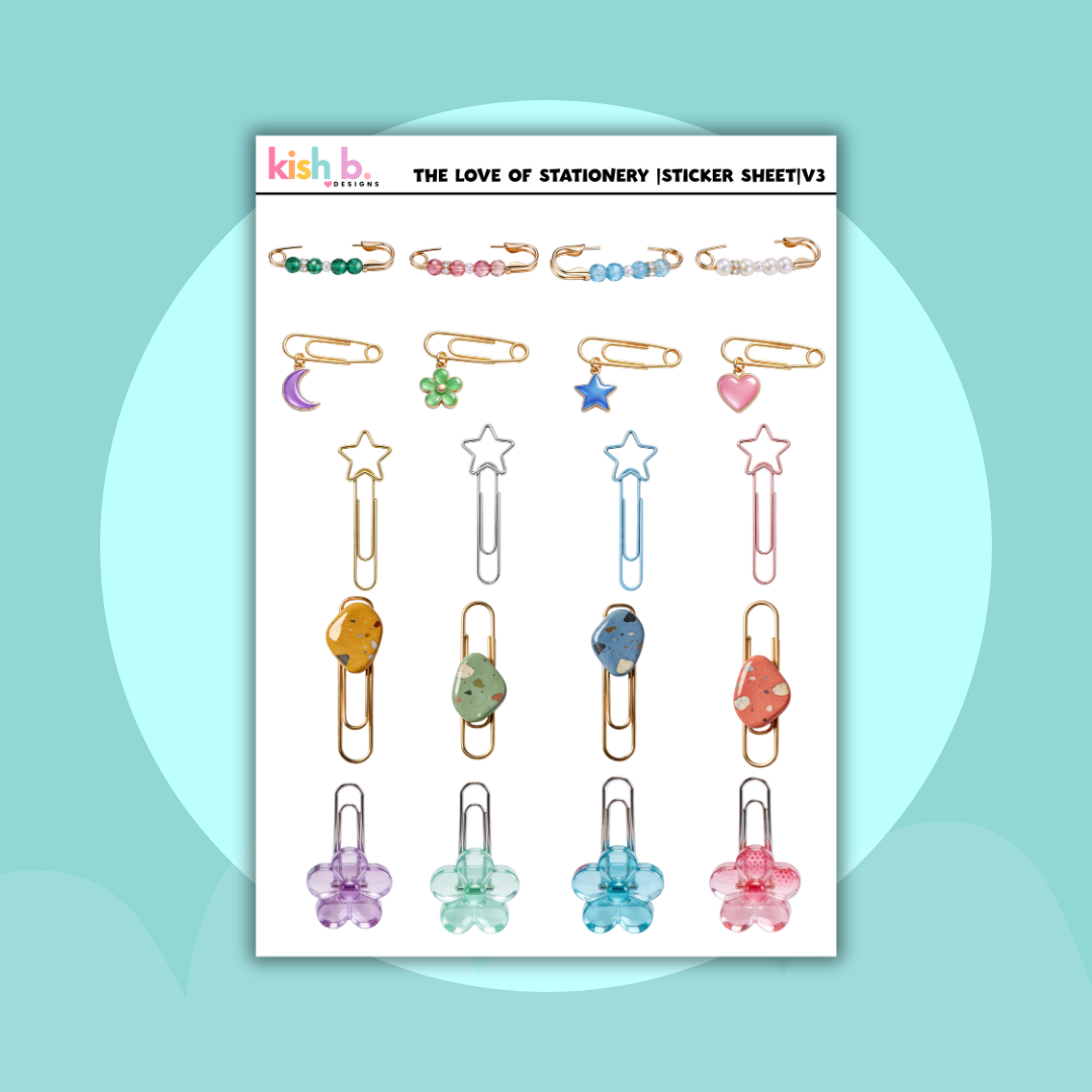 The Love of Stationery|Journal| Sticker Sheet(s)