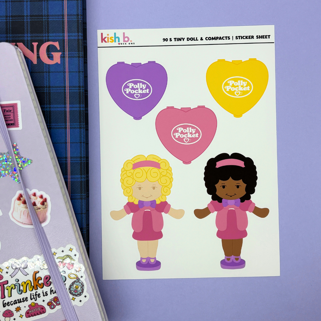 90's Tiny Dolls |Journal| Sticker Sheet