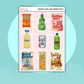 Nostalgic Food |Journal| Sticker Sheet(s)