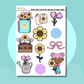 Grow With The Flow |Journal| Character| Sticker Sheet