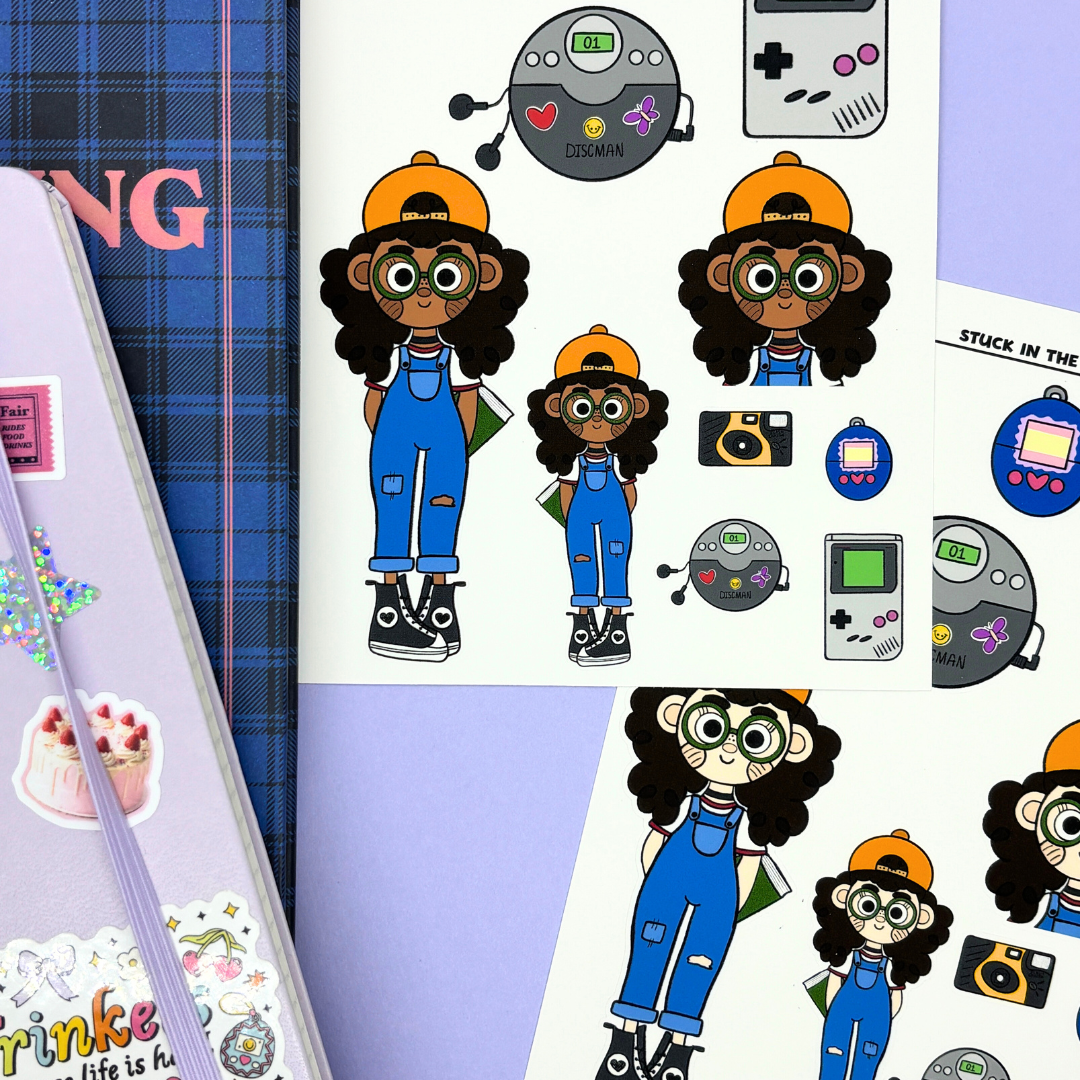 Stuck in the 90's  |Journal| Sticker Sheet