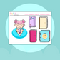 I Love Planners | Kenny| Character| Decorative| Stickers