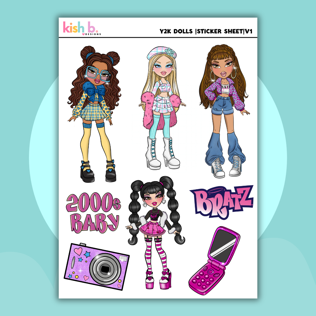 Y2K Dolls |Journal| Sticker Sheet