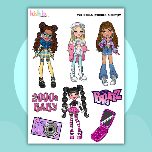 Y2K Dolls |Journal| Sticker Sheet