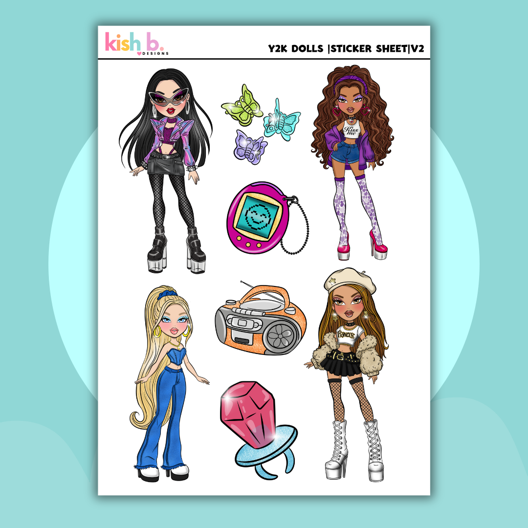 Y2K Dolls |Journal| Sticker Sheet