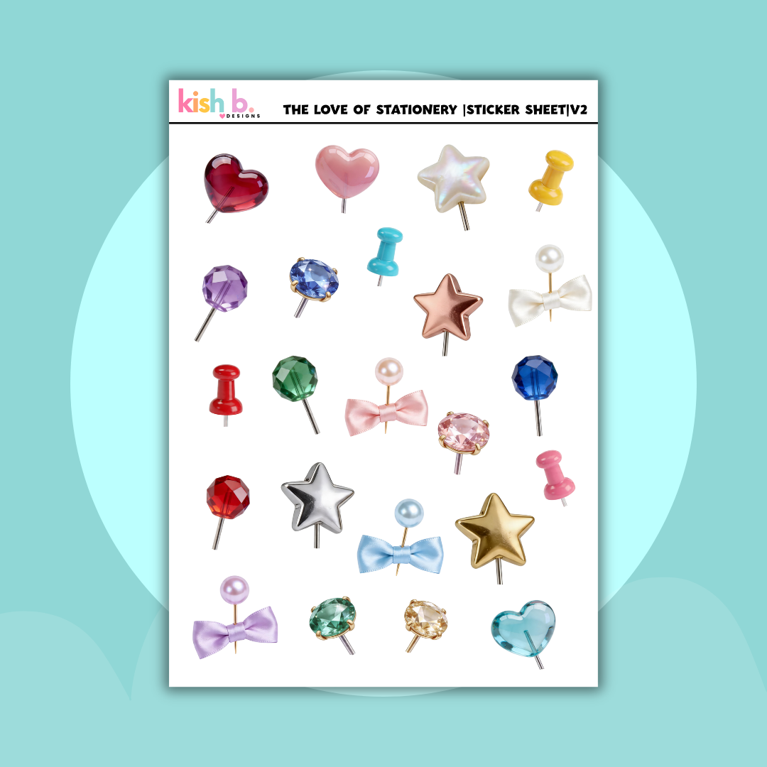 The Love of Stationery|Journal| Sticker Sheet(s)
