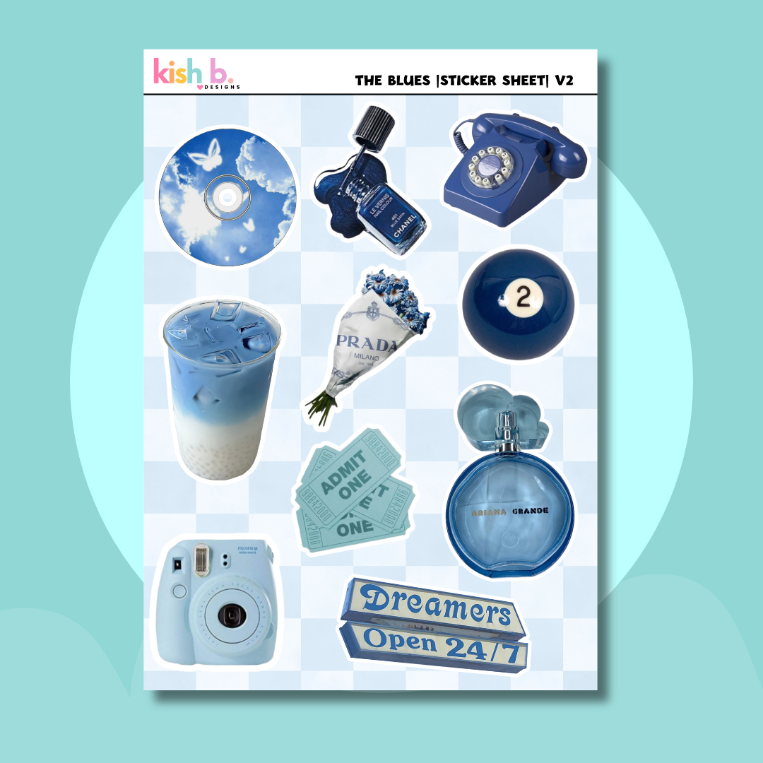 The Blues |Journal| Sticker Sheet