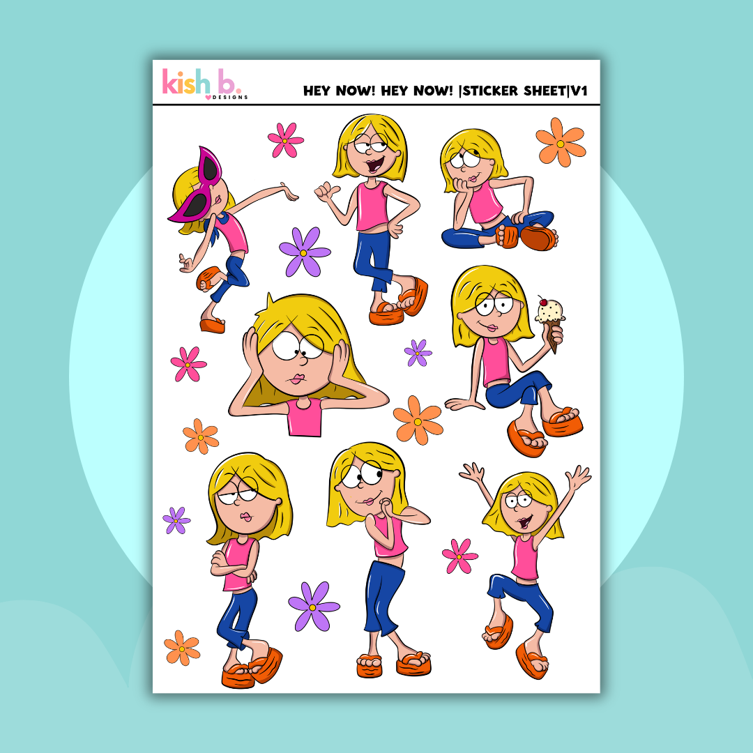 Hey Now! Hey Now! |Journal| Sticker Sheet
