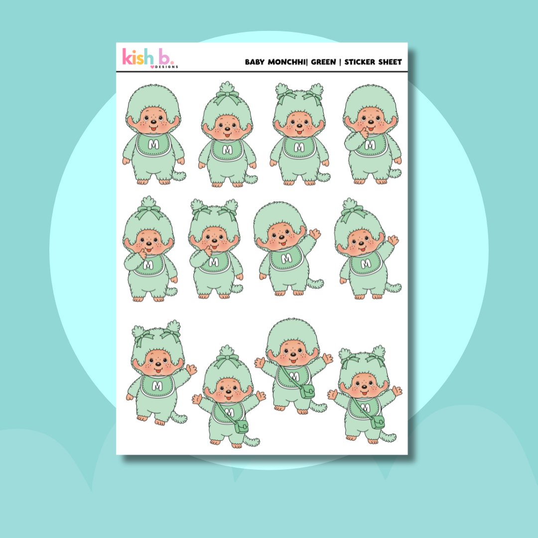 Baby Monchhi |Journal| Sticker Sheet(s)