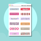 Hello Monthly  |Journal| Sticker Sheet