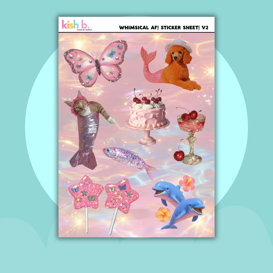 Whimsical AF |Journal| Sticker Sheet(s)