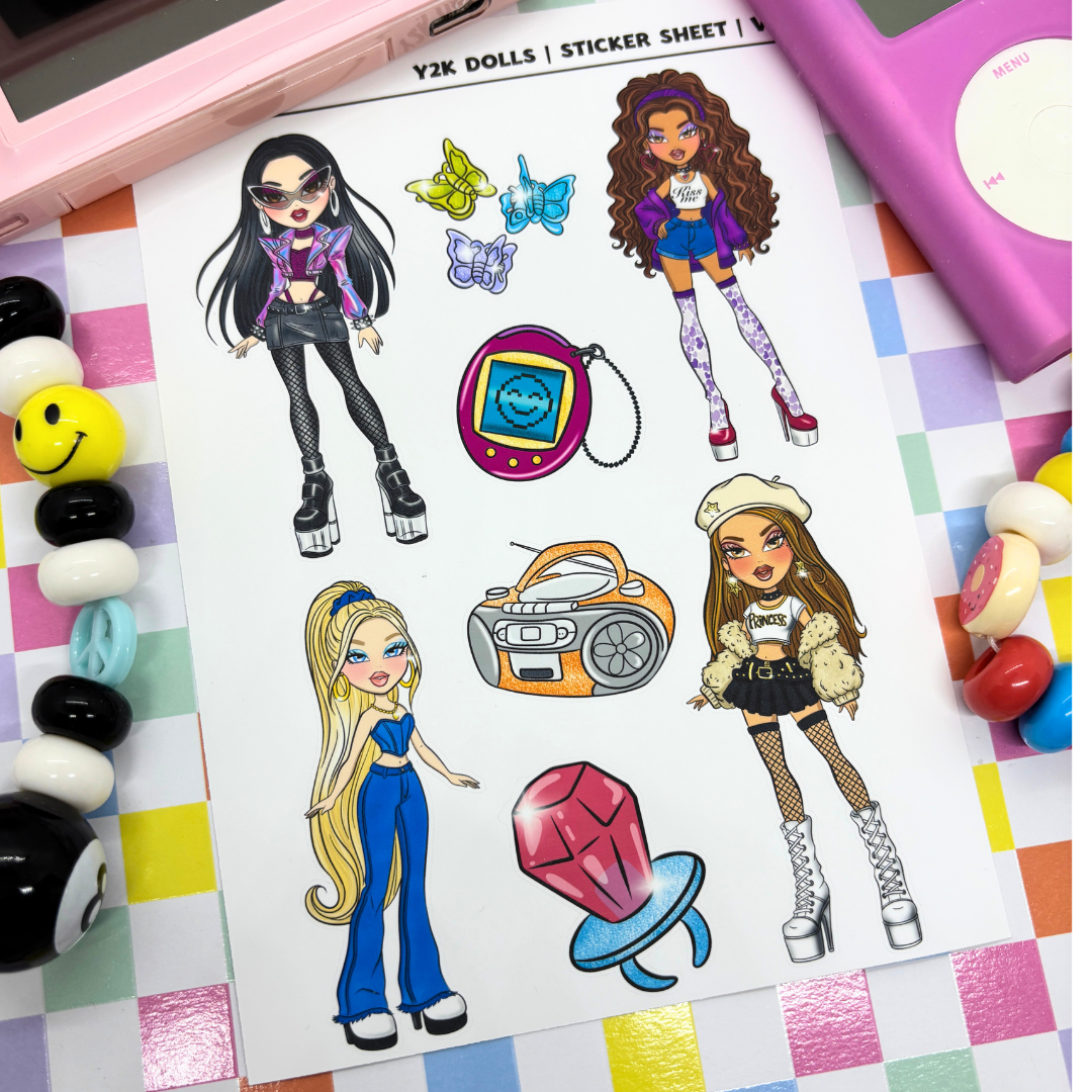 Y2K Dolls |Journal| Sticker Sheet