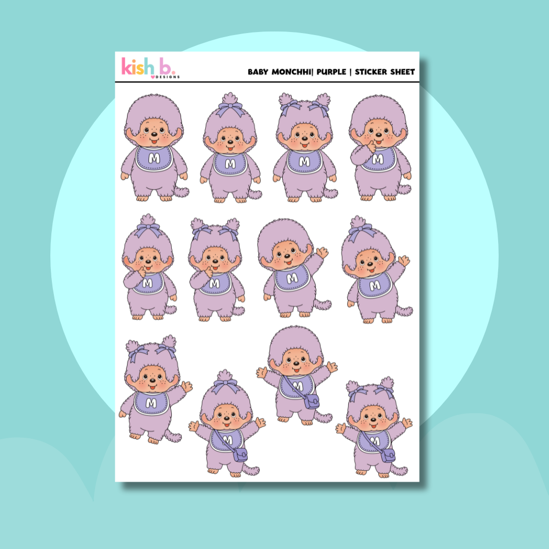 Baby Monchhi |Journal| Sticker Sheet(s)