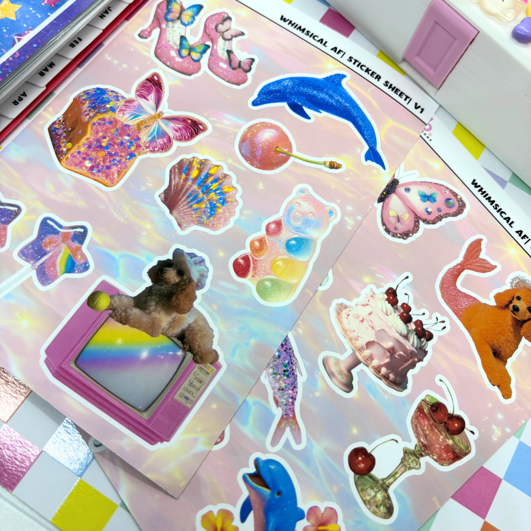 Whimsical AF |Journal| Sticker Sheet(s)