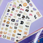 Spooky Halloween Letters | Journal Stickers