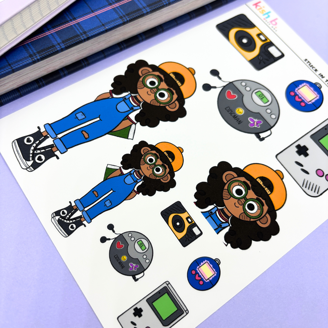 Stuck in the 90's  |Journal| Sticker Sheet