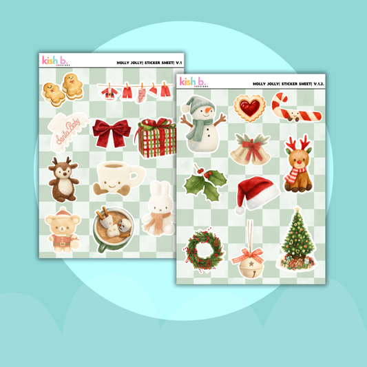 Holly Jolly |Journal| Sticker Sheet