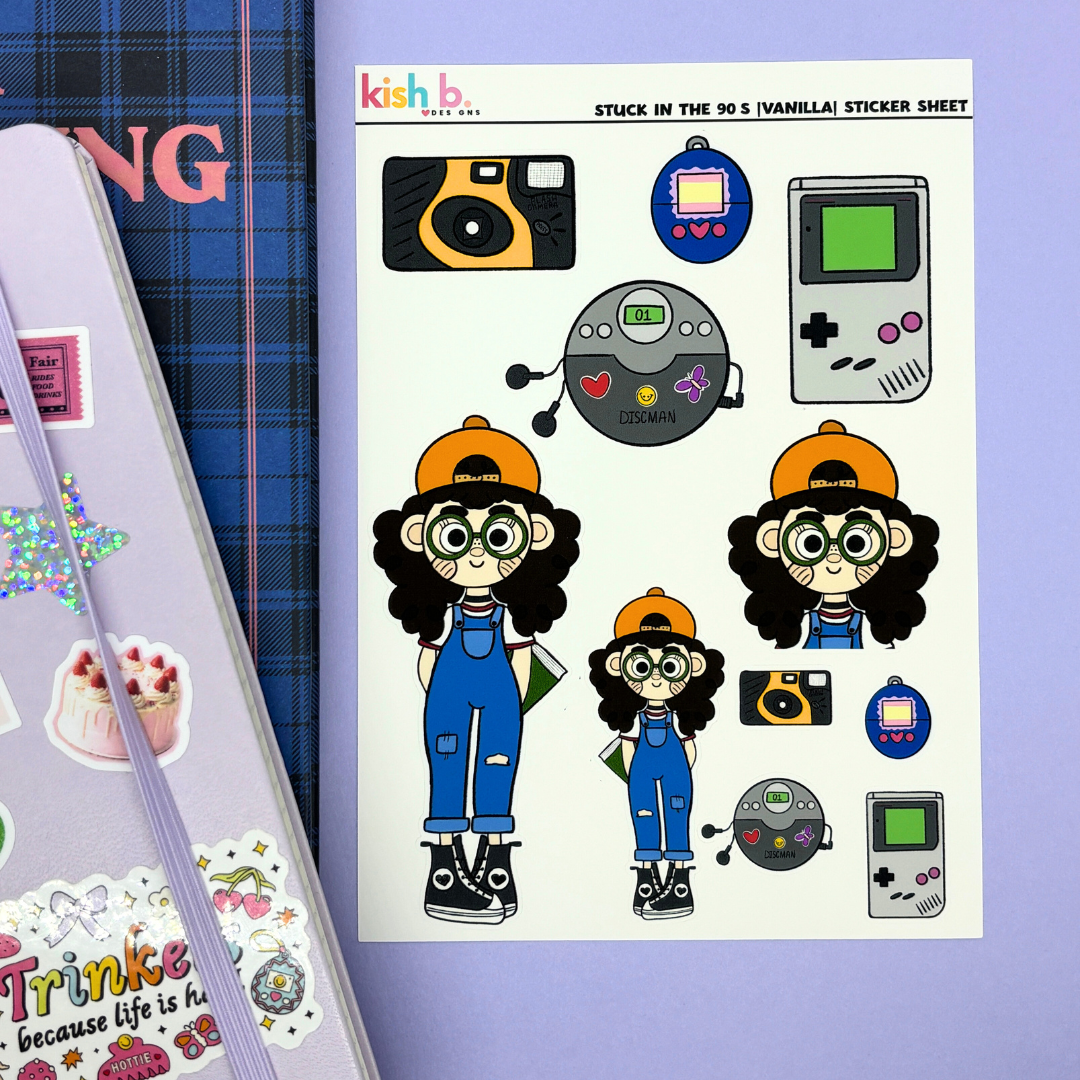 Stuck in the 90's  |Journal| Sticker Sheet