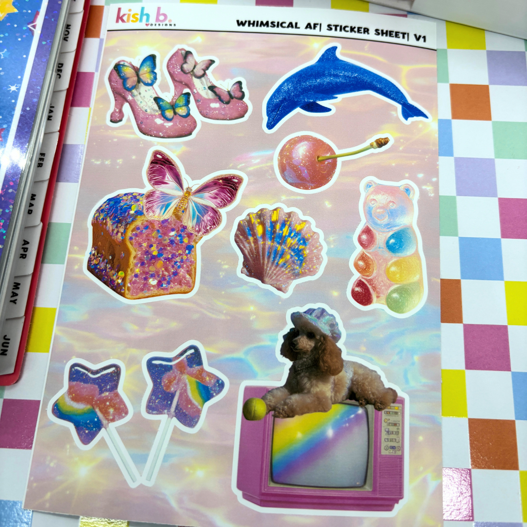 Whimsical AF |Journal| Sticker Sheet(s)