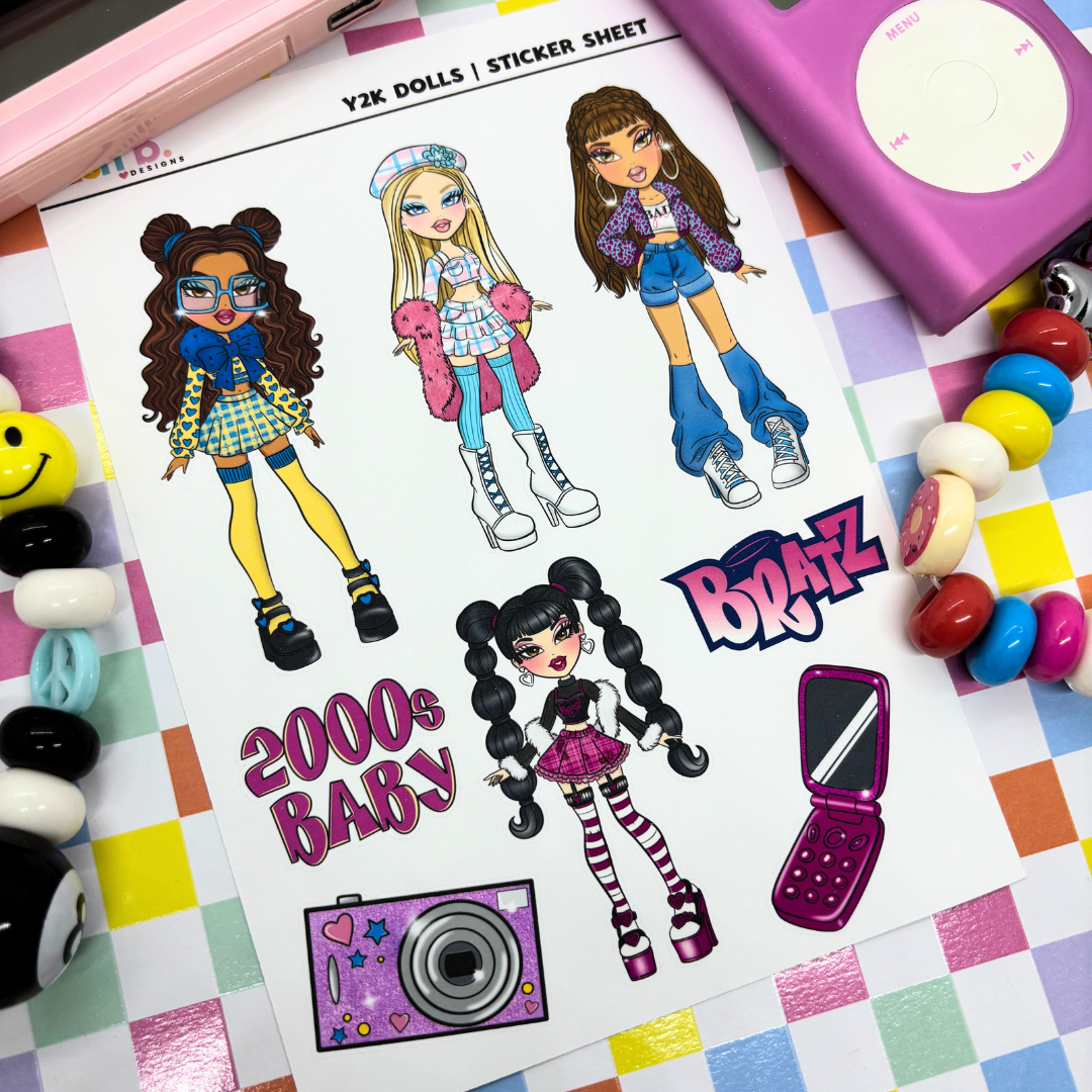 Y2K Dolls |Journal| Sticker Sheet