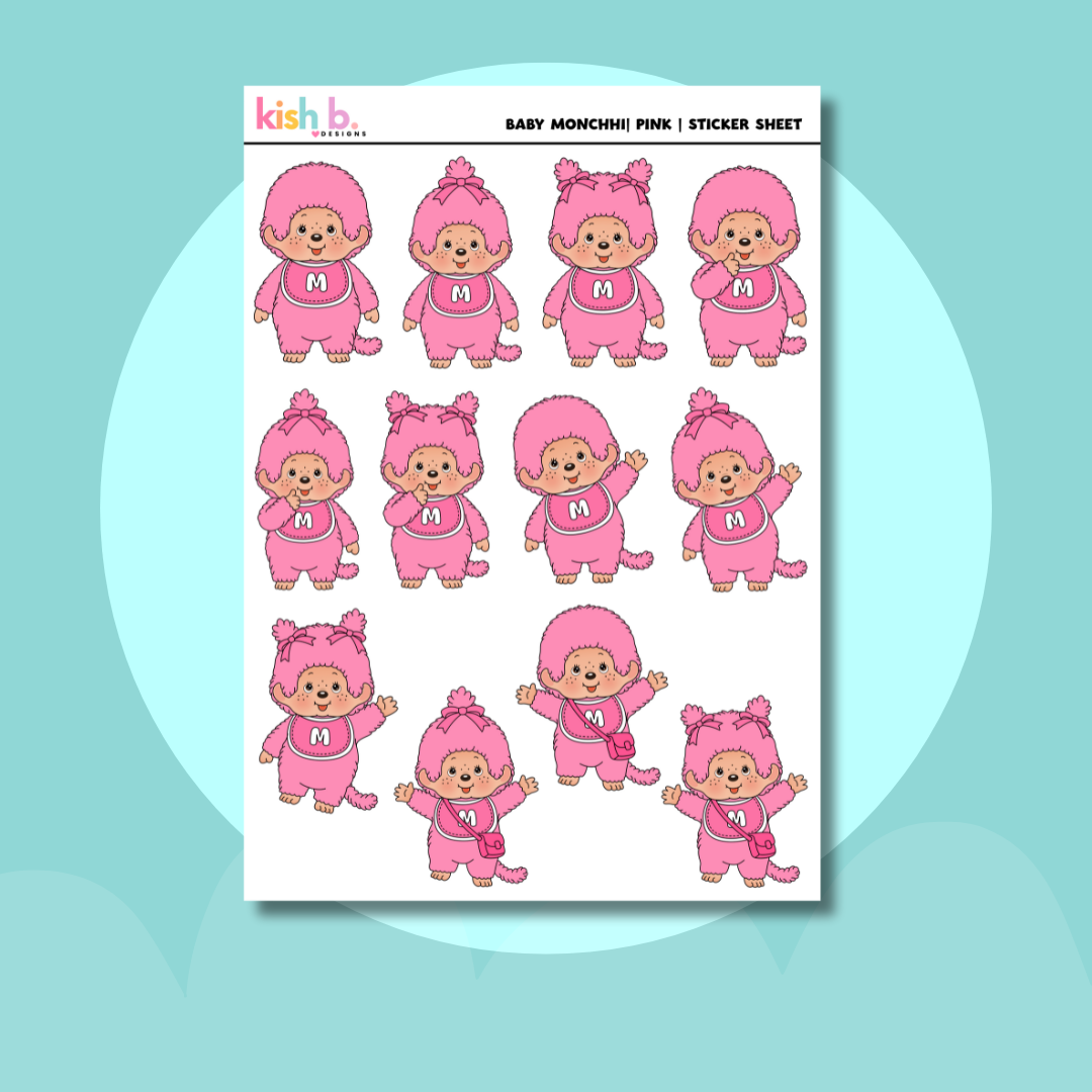Baby Monchhi |Journal| Sticker Sheet(s)