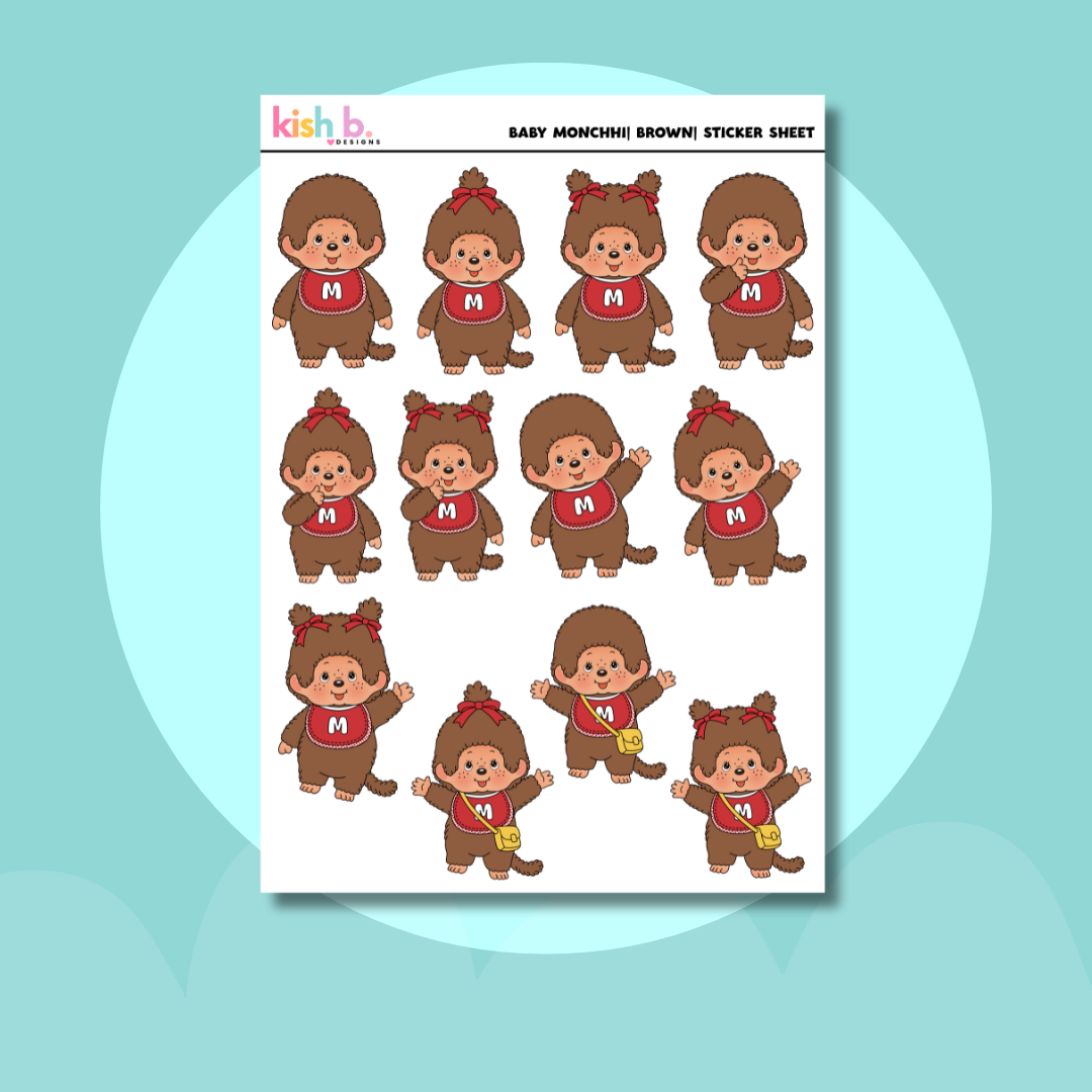 Baby Monchhi |Journal| Sticker Sheet(s)