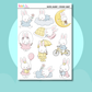 Pastel Bunny |Journal| Sticker Sheet