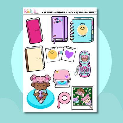 Creating Memories |Journal| Character| Sticker Sheet