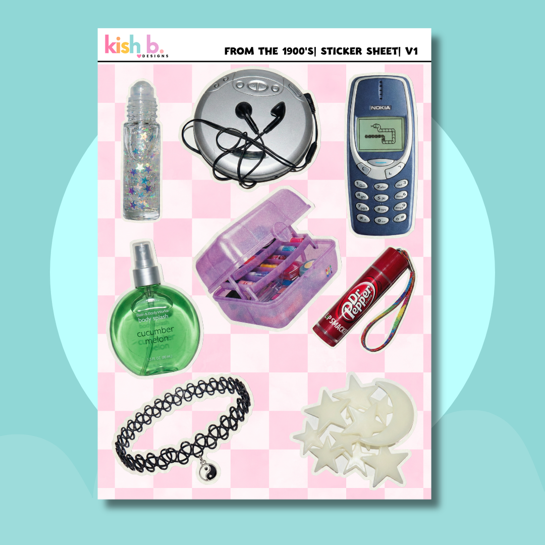 From the 1900s |Journal| Sticker Sheet