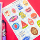 Fruit Stickers |Journal| Sticker Sheet