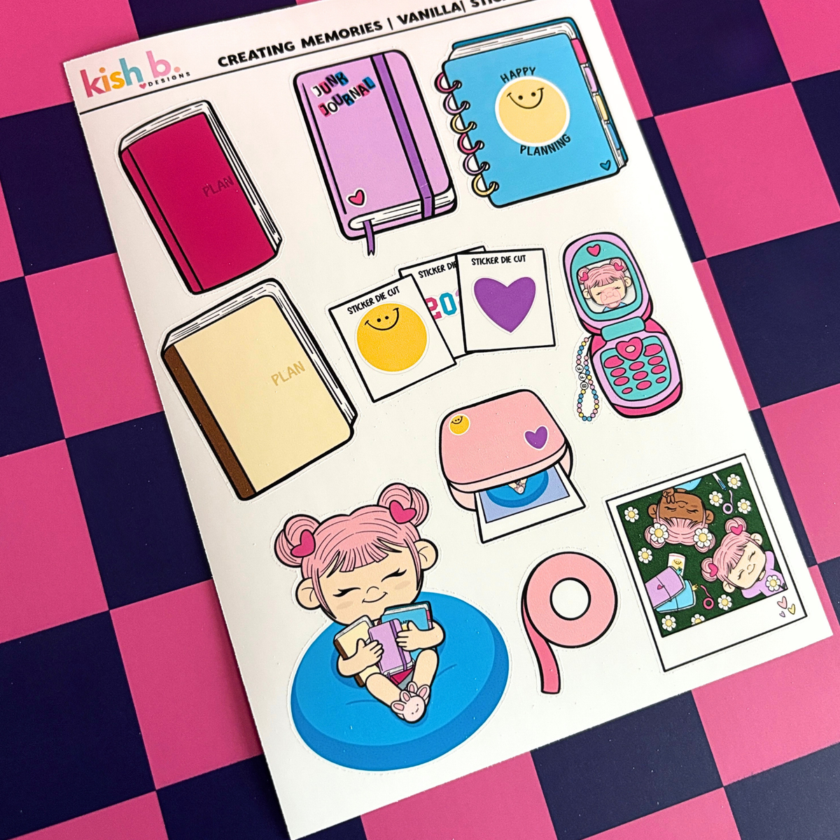 Creating Memories |Journal| Character| Sticker Sheet