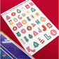 Jolly Holiday Letters | Journal Stickers