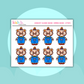 Chucky Scare Bear | Decorative | Stickers
