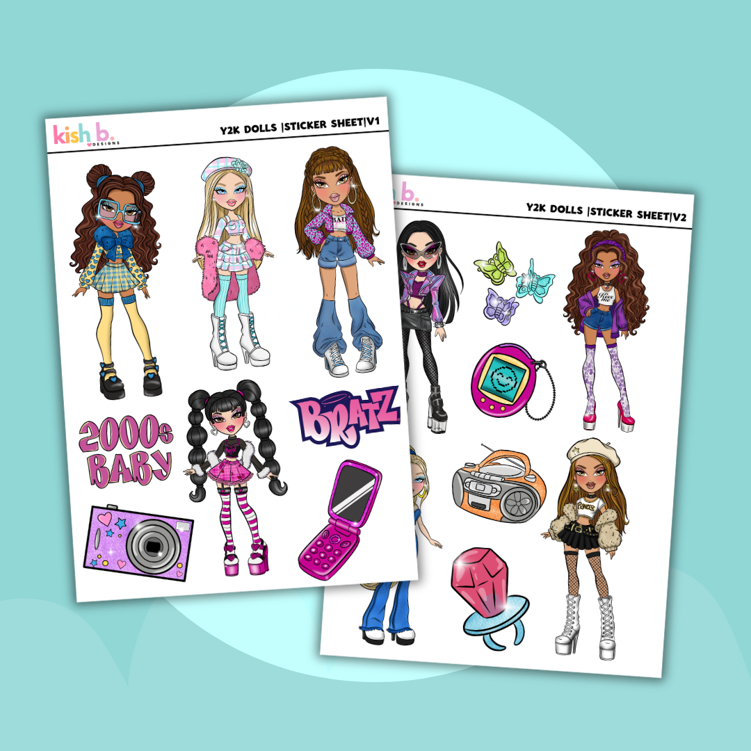 Y2K Dolls |Journal| Sticker Sheet