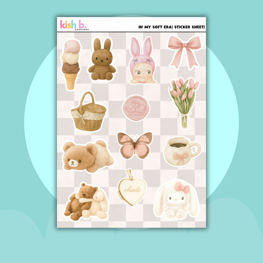 In My Soft Era  |Journal| Sticker Sheet