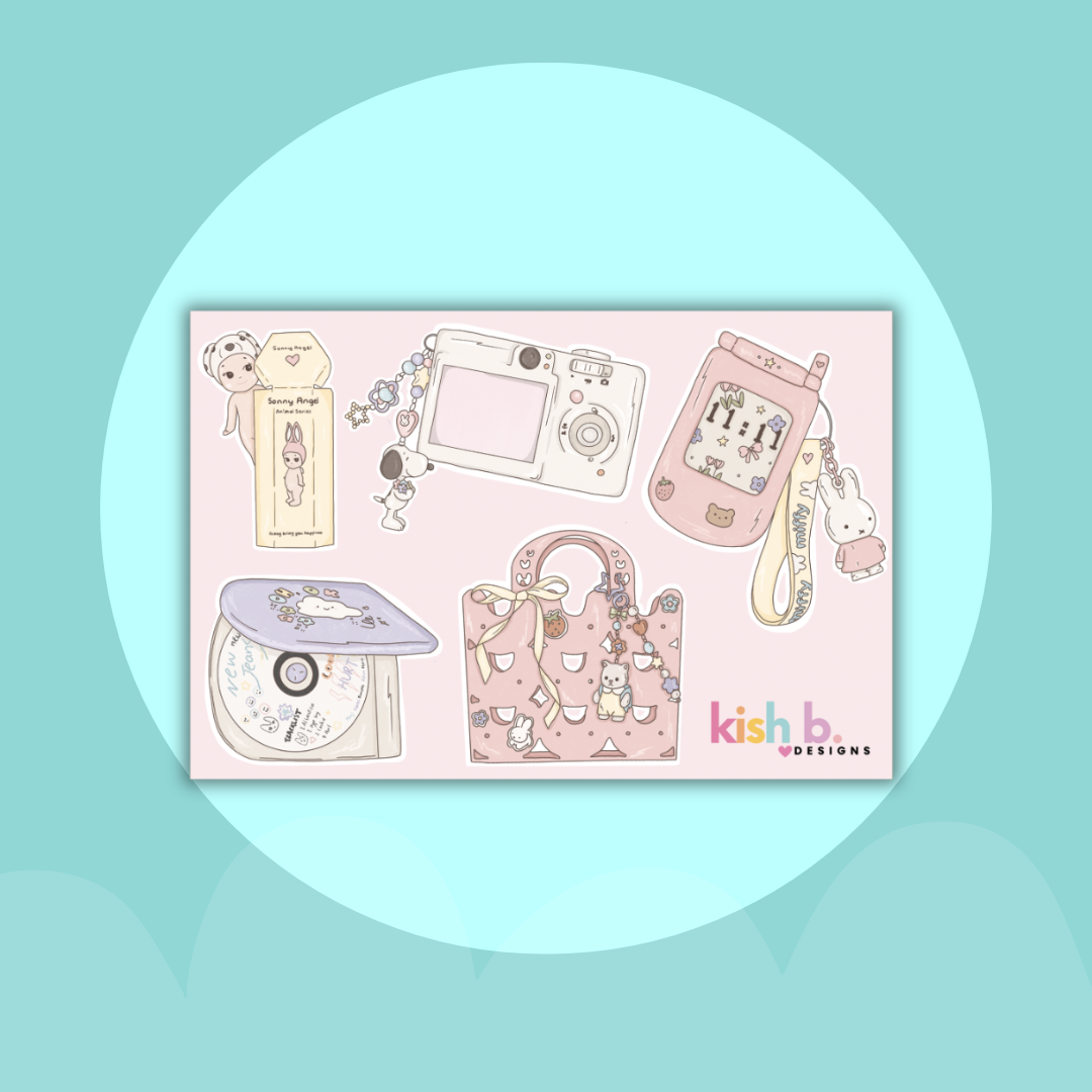 I'm Just A Girl | Vinyl| Waterproof| Sticker Sheet