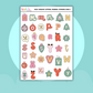 Jolly Holiday Letters | Journal Stickers