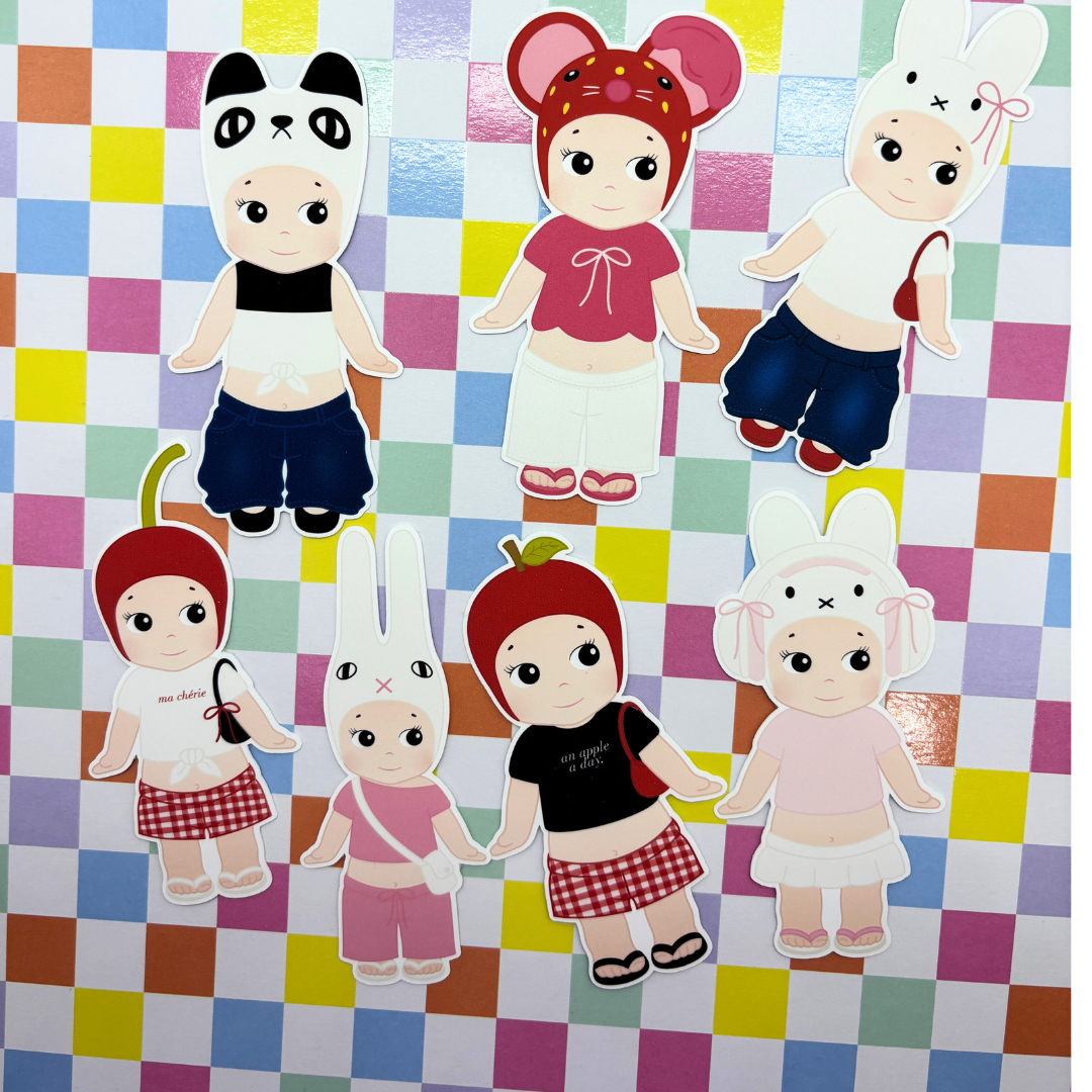 Trendy Baby | Sticker Pack| Die Cuts