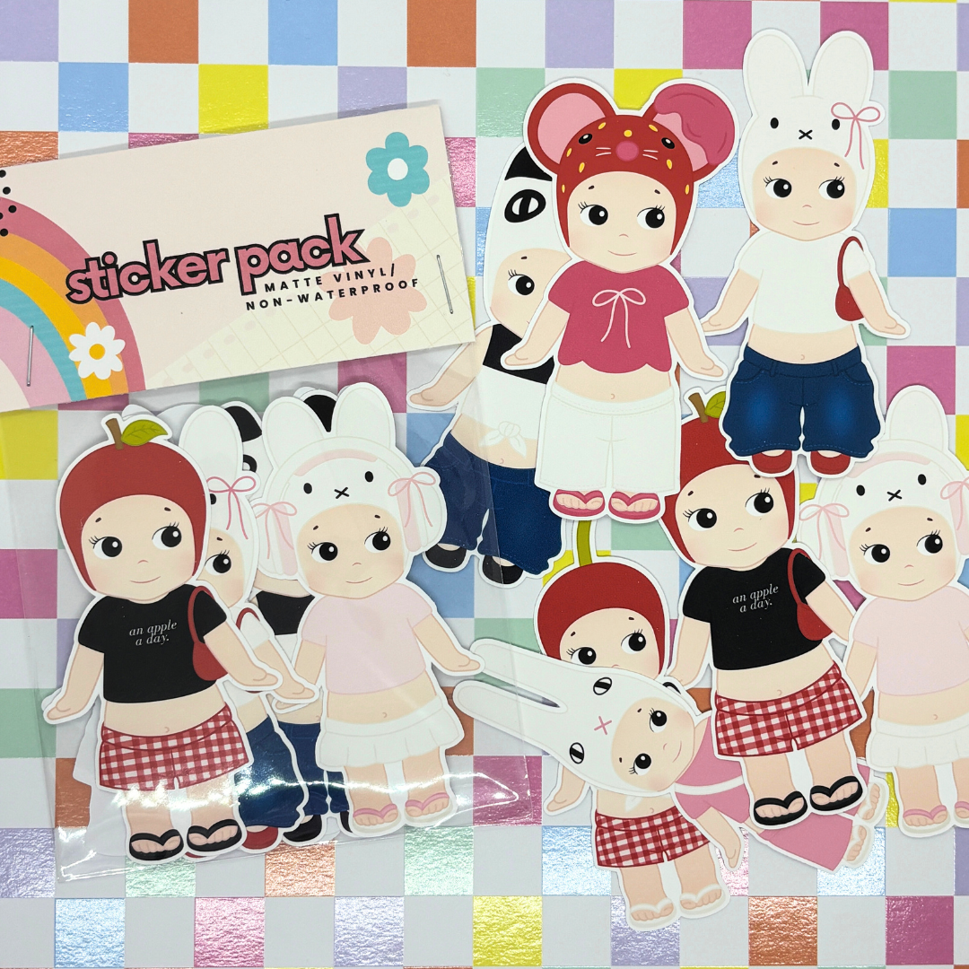 Trendy Baby | Sticker Pack| Die Cuts