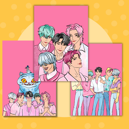 Saja Boys| KPop| Demon Hunter| A5| Full Page Sticker