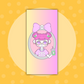 Death Before Iced Coffee Skull Girl | Weeks| Full Page Sticker