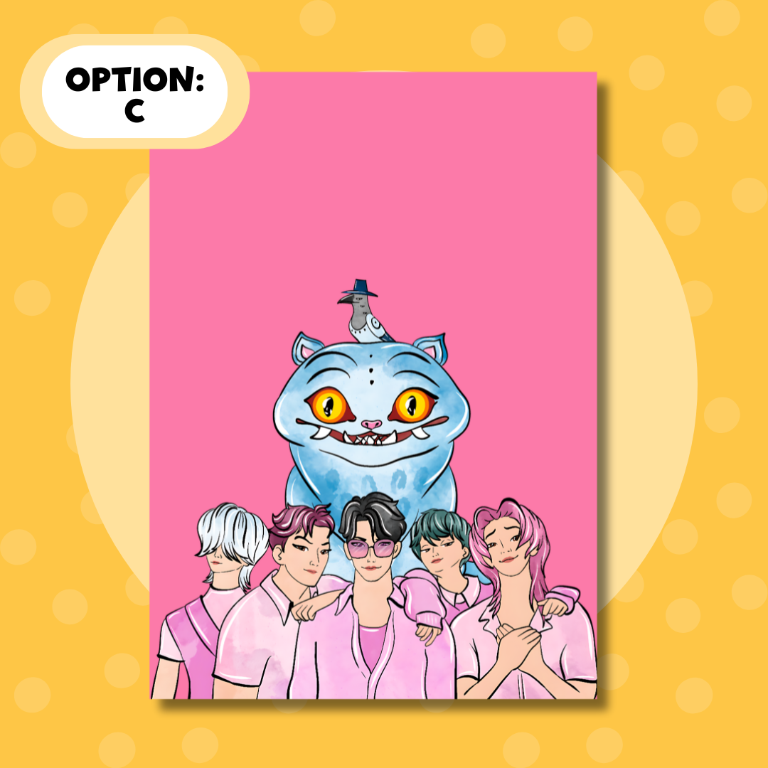 Saja Boys| KPop| Demon Hunter| A5| Full Page Sticker