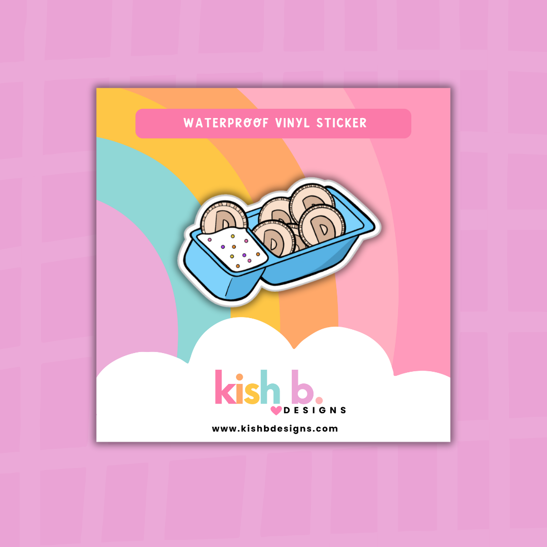 Cooies Box Sticker 90's Cookies | Waterproof Vinyl Sticker – Simply Me, Kish