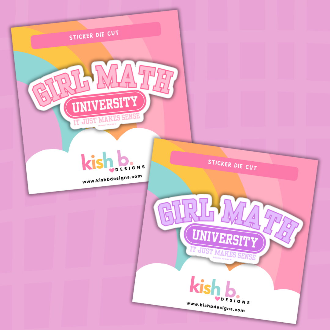 Girl Math University | Sticker Die Cut