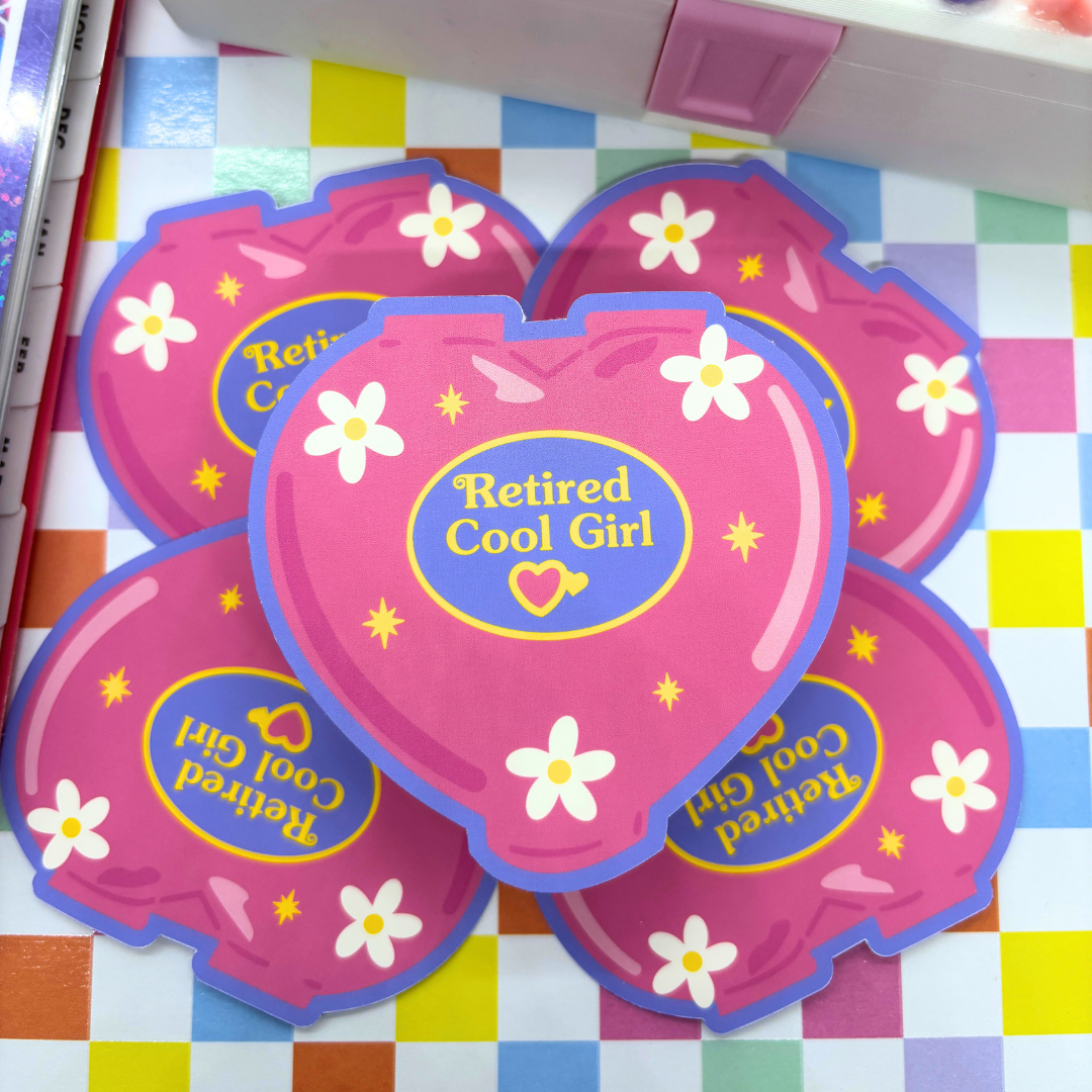 Retired Cool Girl   | Sticker Die Cut