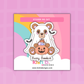 Beary Bookish Ghost Bear  | Sticker Die Cut