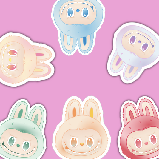 Positive Energy Monster Faces | Sticker Die Cut(s)