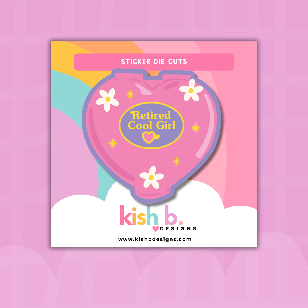 Retired Cool Girl   | Sticker Die Cut